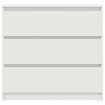 vidaXL Ντουλάπι Λευκό 80x35x76cm Επεξεργασμένο Ξύλο 1 τεμ.