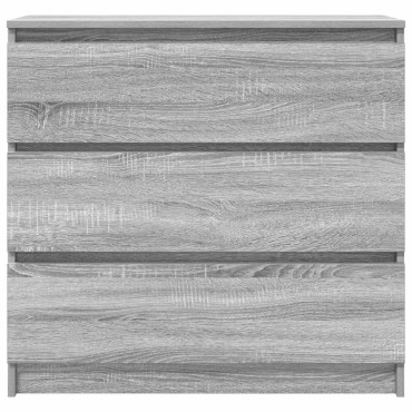 vidaXL Ντουλάπι Γκρι Sonoma 80x35x76cm Επεξεργασμένο Ξύλο 1 τεμ.