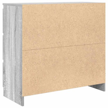 vidaXL Ντουλάπι Γκρι Sonoma 80x35x76cm Επεξεργασμένο Ξύλο 1 τεμ.