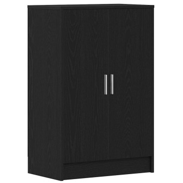 vidaXL Παπουτσοθήκη Μαύρη βελανιδιά 60x35x92cm Επεξεργασμένο Ξύλο