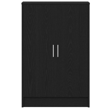 vidaXL Παπουτσοθήκη Μαύρη βελανιδιά 60x35x92cm Επεξεργασμένο Ξύλο