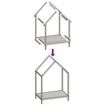 vidaXL Ράφι για καυσόξυλα 40x25x60 εκ. Ατσάλι ψυχρής έλασης