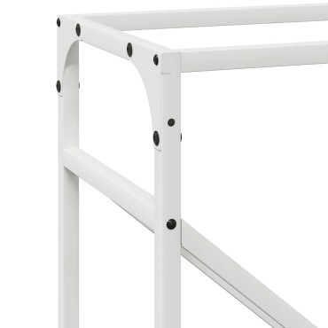 vidaXL Ράφι για καυσόξυλα Λευκό 40x25x100 εκ. Ατσάλι ψυχρής έλασης