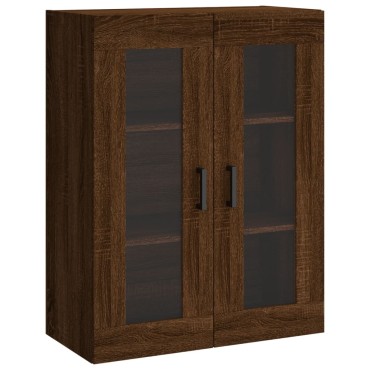 vidaXL Ντουλάπι Καφέ Δρυς 69,5x34x180cm από Επεξεργασμένο Ξύλο 1 τεμ.