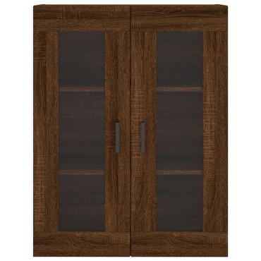vidaXL Ντουλάπι Καφέ Δρυς 69,5x34x180cm από Επεξεργασμένο Ξύλο 1 τεμ.