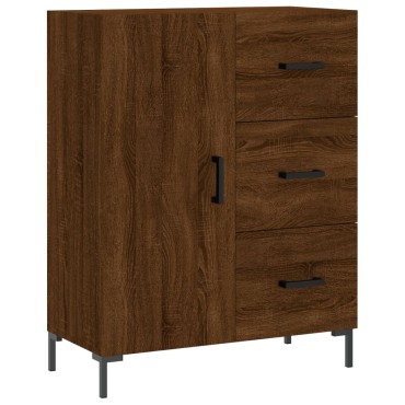 vidaXL Ντουλάπι Καφέ Δρυς 69,5x34x180cm από Επεξεργασμένο Ξύλο 1 τεμ.