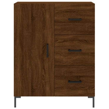 vidaXL Ντουλάπι Καφέ Δρυς 69,5x34x180cm από Επεξεργασμένο Ξύλο 1 τεμ.
