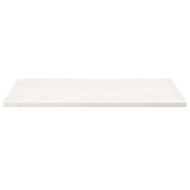 vidaXL Επιφάνεια Τραπεζιού Ορθογ. Λευκή 100x60x2,5cm από Μασίφ Πεύκο 1 τεμ.