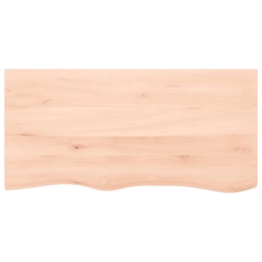 vidaXL Επιφάνεια Τραπεζιού 100x50x2cm Ακατέργαστο Μασίφ Ξύλο Δρυός 1 τεμ.
