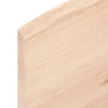 vidaXL Επιφάνεια Τραπεζιού 100x50x2cm Ακατέργαστο Μασίφ Ξύλο Δρυός 1 τεμ.