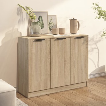 vidaXL Συρταριέρα Sonoma Δρυς 90,5x30x70cm από Επεξεργασμένο Ξύλο 1 τεμ.