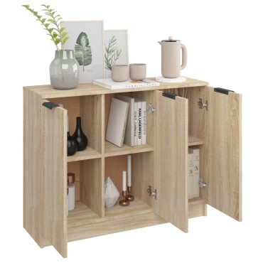 vidaXL Συρταριέρα Sonoma Δρυς 90,5x30x70cm από Επεξεργασμένο Ξύλο 1 τεμ.