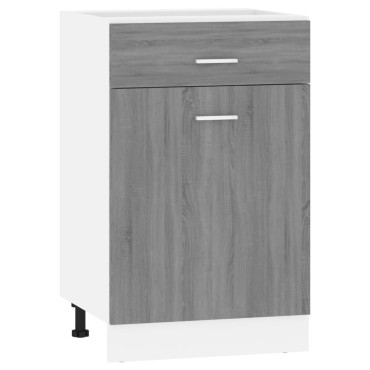 vidaXL Έπιπλο Με Συρτάρι Lyon Γκρι Sonoma 50x46x81,5cm Επεξεργ. Ξύλο
