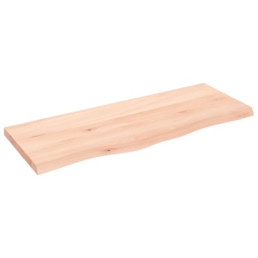 vidaXL Πάγκος Μπάνιου 100x40x(2-4) εκ. από Ακατέργαστο Μασίφ Ξύλο