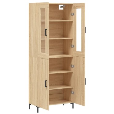 vidaXL Ντουλάπι Sonoma δρυς 69,5x34x180cm από Επεξεργασμένο Ξύλο 1 τεμ.