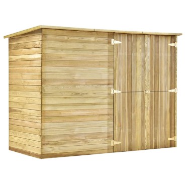 vidaXL Αποθήκη Κήπου 232 x 110 x 170 εκ. από Εμποτισμένο Ξύλο Πεύκου