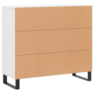 vidaXL Μπουφές Λευκός 90x34x80cm από Επεξεργασμένο Ξύλο 1 τεμ.