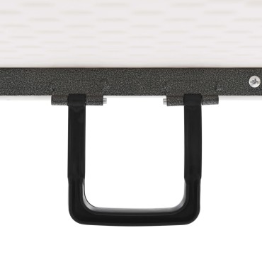 vidaXL Τραπέζι Κήπου Πτυσσόμενο Λευκό 180x72x72cm από HDPE 1 τεμ.