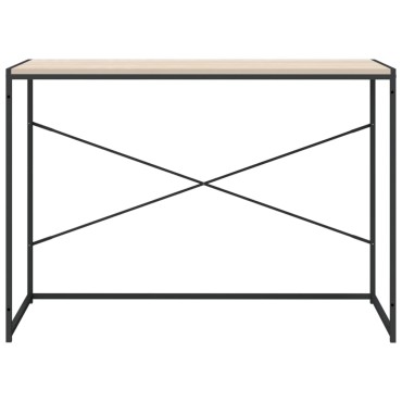 vidaXL Γραφείο Υπολογιστή Μαύρο 110x60x70cm Επεξεργασμένο Ξύλο 1 τεμ.