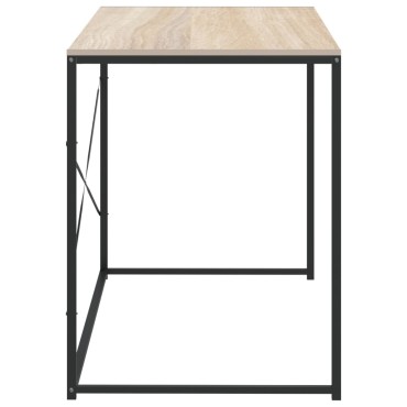 vidaXL Γραφείο Υπολογιστή Μαύρο 110x60x70cm Επεξεργασμένο Ξύλο 1 τεμ.