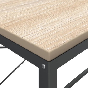 vidaXL Γραφείο Υπολογιστή Μαύρο 110x60x70cm Επεξεργασμένο Ξύλο 1 τεμ.