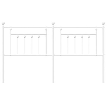 vidaXL Κεφαλάρι Λευκό Μεταλλικό 166x3x97cm 1 τεμ.