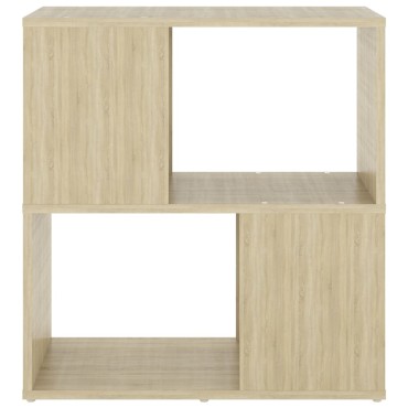 vidaXL Βιβλιοθήκη Sonoma Δρυς 60x24x63cm Μοριοσανίδα 1 τεμ.