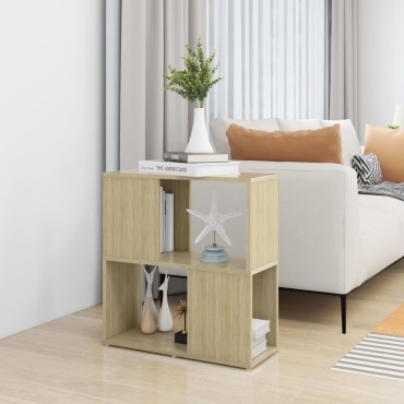 vidaXL Βιβλιοθήκη Sonoma Δρυς 60x24x63cm Μοριοσανίδα 1 τεμ.