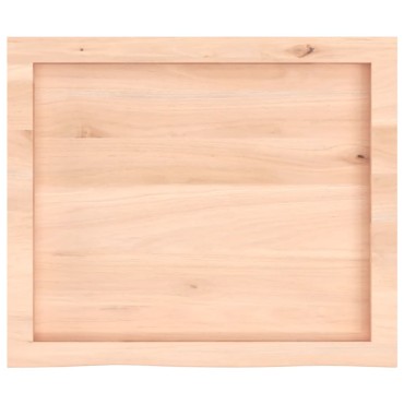 vidaXL Επιφάνεια Τραπεζιού 60x50x(2-4)cm Ακατέργαστο Μασίφ Ξύλο Δρυός 1 τεμ.