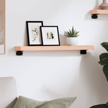vidaXL Ράφι Τοίχου 60x10x4cm από Ακατέργαστο Μασίφ Ξύλο Δρυός 1 τεμ.
