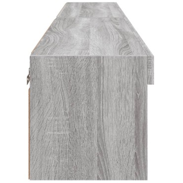 vidaXL Έπιπλα Τηλεόρασης με LED 2 τεμ. Γκρι Sonoma 80x30x30cm