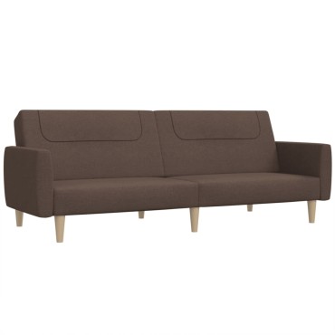 vidaXL Καναπές Κρεβάτι Διθέσιος Taupe Υφασμάτινος 220x84,5x69cm 1 τεμ.