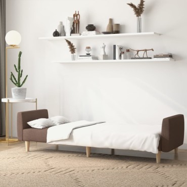 vidaXL Καναπές Κρεβάτι Διθέσιος Taupe Υφασμάτινος 220x84,5x69cm 1 τεμ.