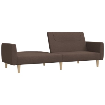 vidaXL Καναπές Κρεβάτι Διθέσιος Taupe Υφασμάτινος 220x84,5x69cm 1 τεμ.