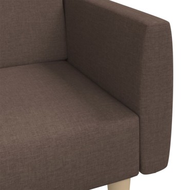 vidaXL Καναπές Κρεβάτι Διθέσιος Taupe Υφασμάτινος 220x84,5x69cm 1 τεμ.