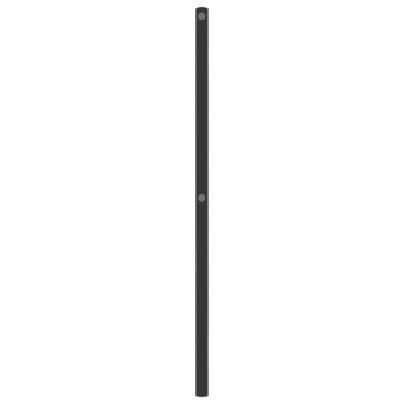 vidaXL Κεφαλάρι Μαύρο Μεταλλικό 146x3x91cm 1 τεμ.