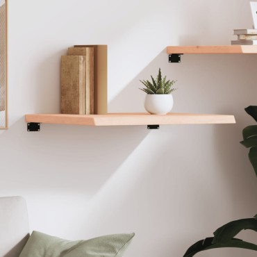 vidaXL Ράφι Τοίχου 60x50x(2-4)cm από Ακατέργαστο Μασίφ Ξύλο Δρυός 1 τεμ.