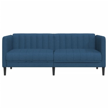 vidaXL Καναπές Διθέσιος Μπλε Υφασμάτινος 176x76,5x74,5cm 1 τεμ.