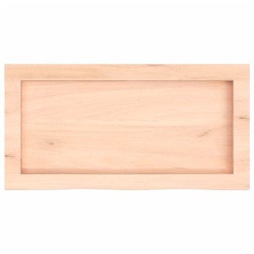 vidaXL Πάγκος Μπάνιου 60x30x(2-4) εκ. από Ακατέργαστο Μασίφ Ξύλο
