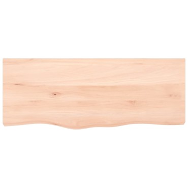 vidaXL Επιφάνεια Τραπεζιού 100x40x(2-4)cm Ακατέργαστο Μασίφ Ξύλο Δρυός 1 τεμ.