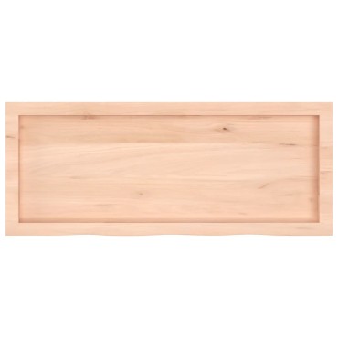 vidaXL Επιφάνεια Τραπεζιού 100x40x(2-4)cm Ακατέργαστο Μασίφ Ξύλο Δρυός 1 τεμ.