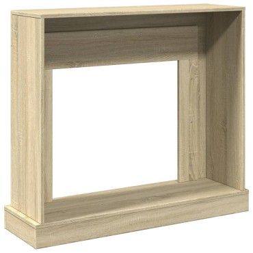 vidaXL Πλαίσιο Τζακιού Sonoma Δρυς 100x30x87,5 εκ. από Επεξ. Ξύλο