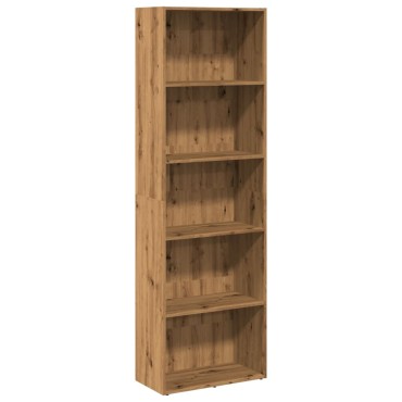 vidaXL Βιβλιοθήκη Αρτισιανή Δρυς 60x30x189cm από Επεξεργασμένο Ξύλο 1 τεμ.