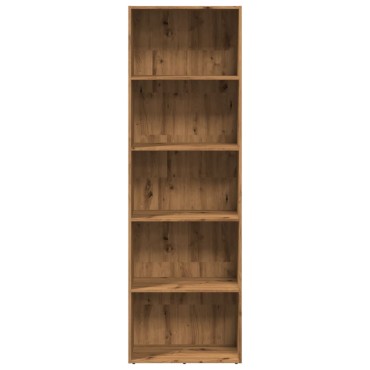 vidaXL Βιβλιοθήκη Αρτισιανή Δρυς 60x30x189cm από Επεξεργασμένο Ξύλο 1 τεμ.