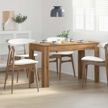 vidaXL Τραπεζαρία Αρτισιανή Δρυς 120x60x76cm από Επεξεργασμένο Ξύλο 1 τεμ.