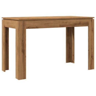 vidaXL Τραπεζαρία Αρτισιανή Δρυς 120x60x76cm από Επεξεργασμένο Ξύλο 1 τεμ.