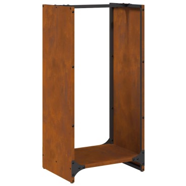 Ράφι για καυσόξυλα vidaXL 40x30x80 cm Ατσάλι σκληρυθέν στον αέρα