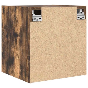 vidaXL Κομοδίνο Επιτοίχιο Καπνιστή Δρυς 38x34x40cm 1 τεμ.