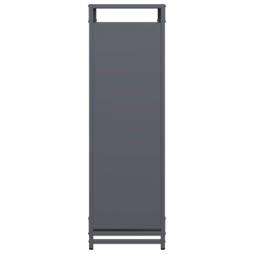 vidaXL Ράφι για καυσόξυλα Ανθρακί 90x28x90 cm Ατσάλι ψυχρής έλασης