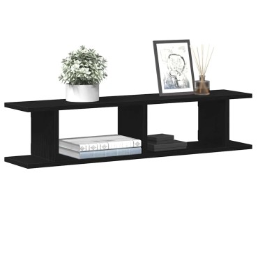 vidaXL Ραφιέρες Τοίχου 2 τεμ. 90x18x20cm Επεξεργασμένο Ξύλο